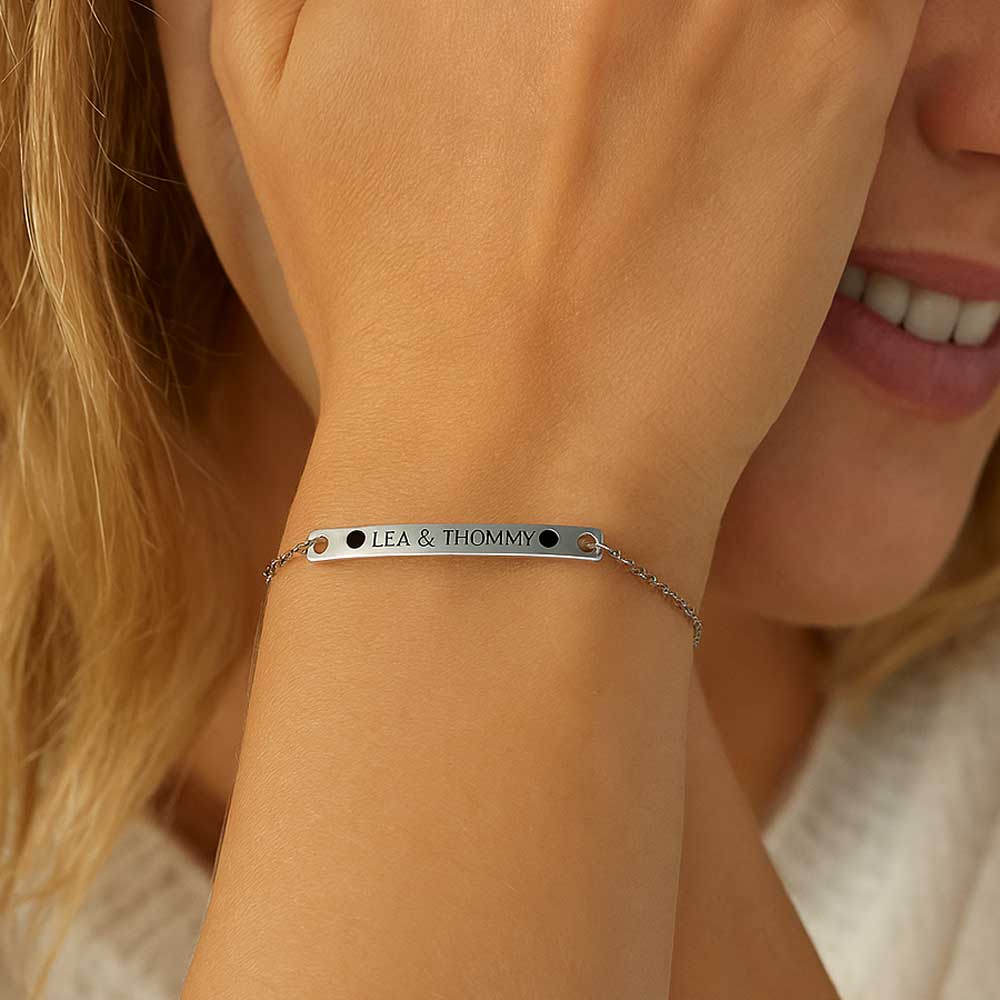 Dezentes Armband für eine individuelle Wunschgravur