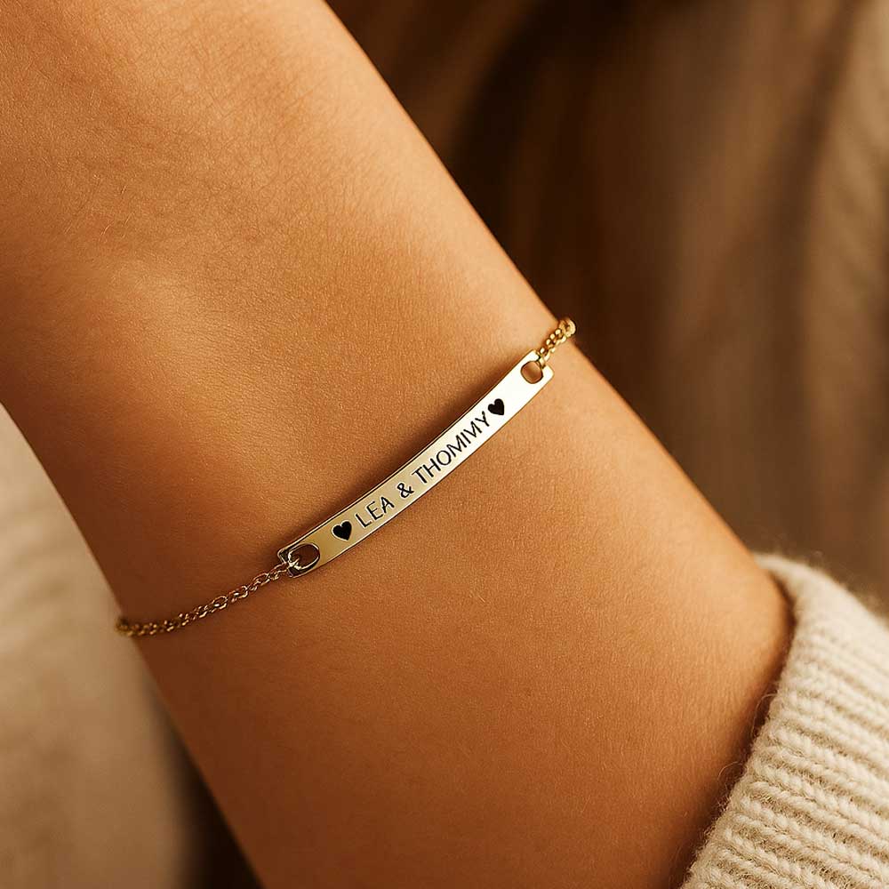 Dezentes Armband für eine individuelle Wunschgravur