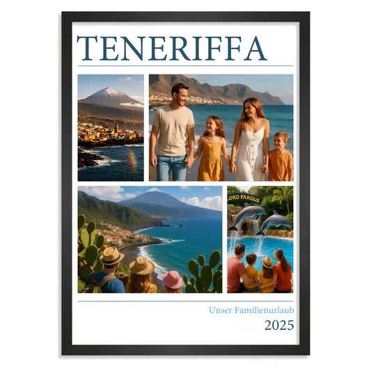 Personalisiertes Poster "Unser Urlaub #2"