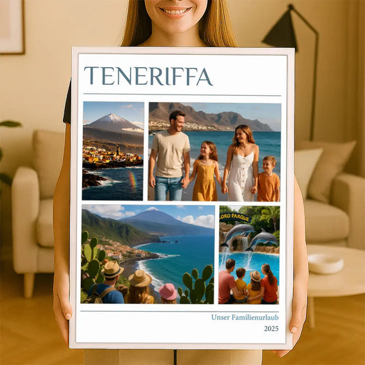 Personalisiertes Wandbild "Unser Urlaub #2"