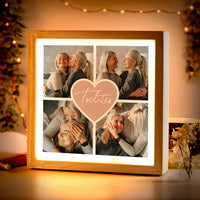 Beleuchteter Bilderrahmen inkl. personalisiertem Bild "Fotocollage #2"