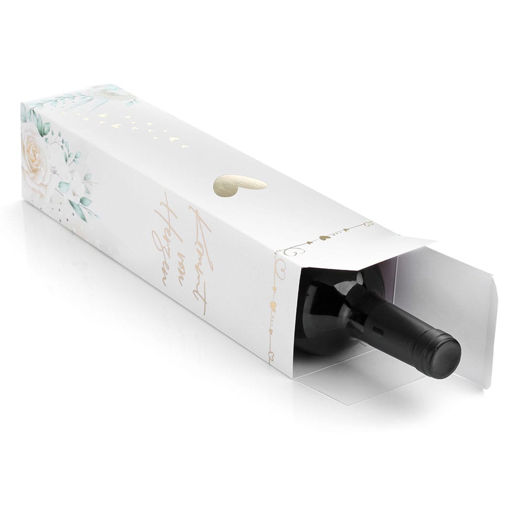 Geschenkverpackung für Flaschen | passend zu unseren Lichterflaschen | Goldprint-Veredelung