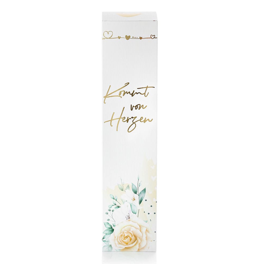 Geschenkverpackung für Flaschen | passend zu unseren Lichterflaschen | Goldprint-Veredelung