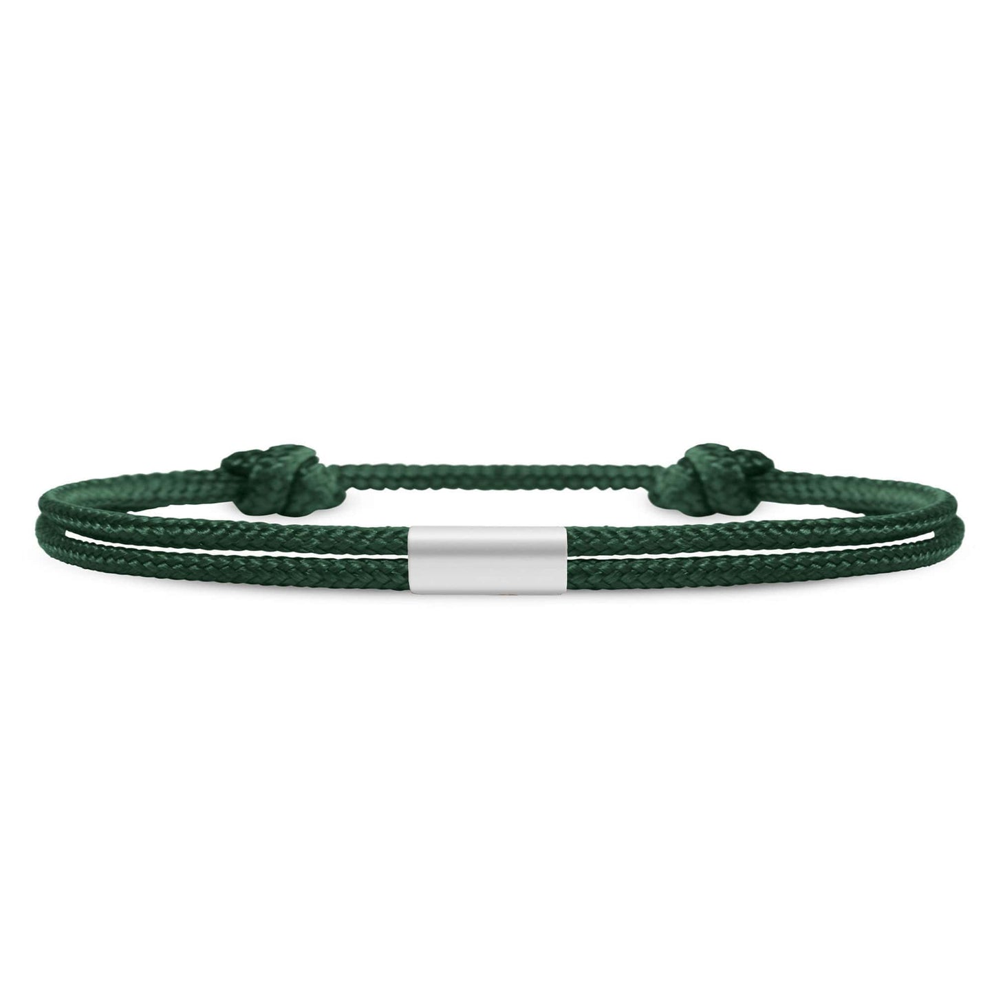 Für Damen: Dezentes Segeltau Armband mit Wunschgravur