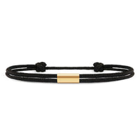 Für Damen: Dezentes Segeltau Armband mit Wunschgravur