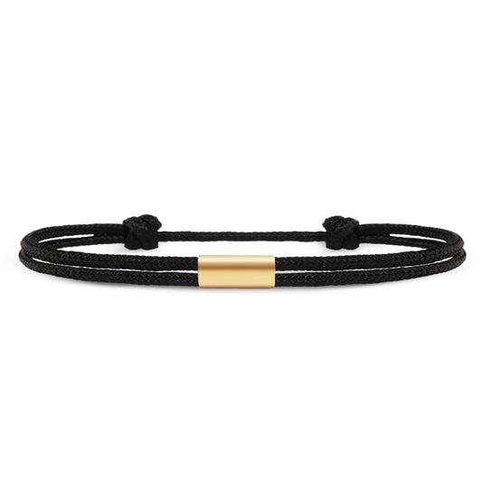 Für Damen: Dezentes Segeltau Armband mit Wunschgravur