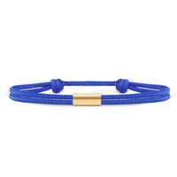 Für Damen: Dezentes Segeltau Armband #3 mit Wunschgravur
