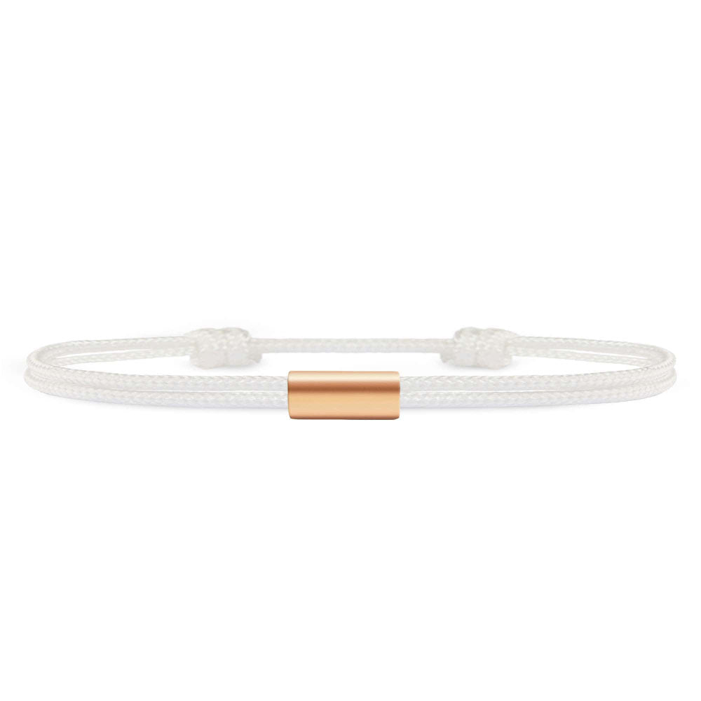 Für Damen: Dezentes Segeltau Armband #3 mit Wunschgravur