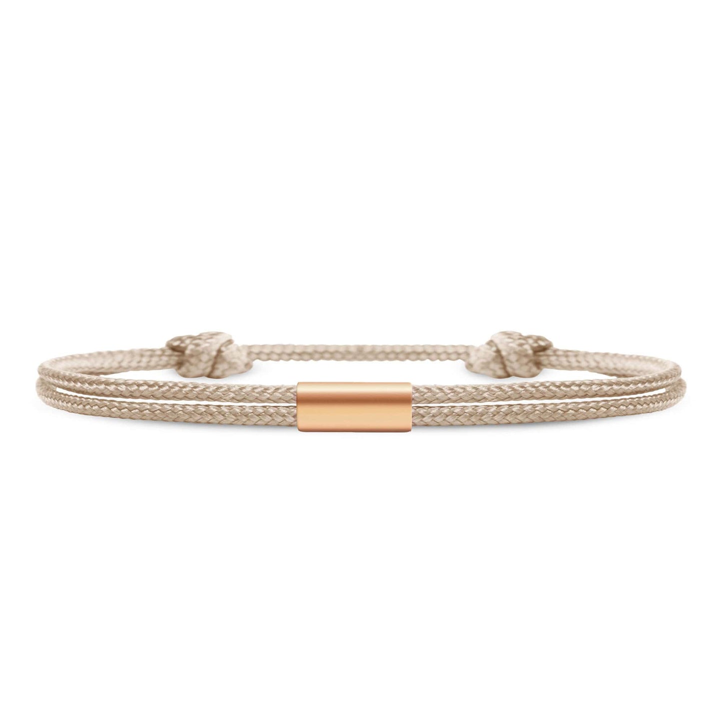 Für Damen: Dezentes Segeltau Armband #3 mit Wunschgravur