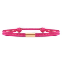 Für Damen: Dezentes Segeltau Armband #3 mit Wunschgravur