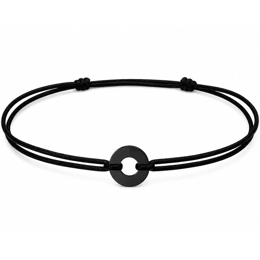 Für Herren: Dezentes Segeltau-Gravur-Armband "Circle"