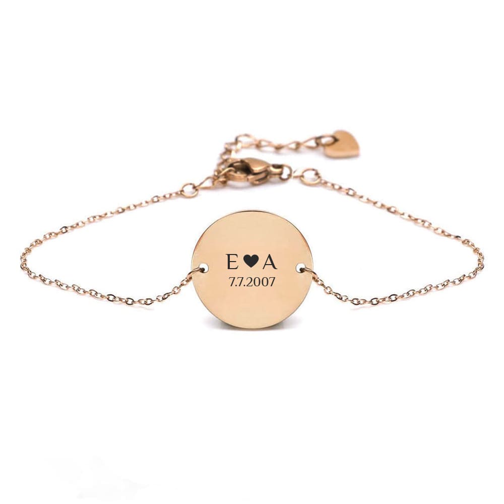 Gravur-Armband mit Memory-Coin