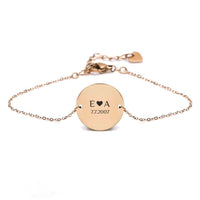 Gravur-Armband mit Memory-Coin