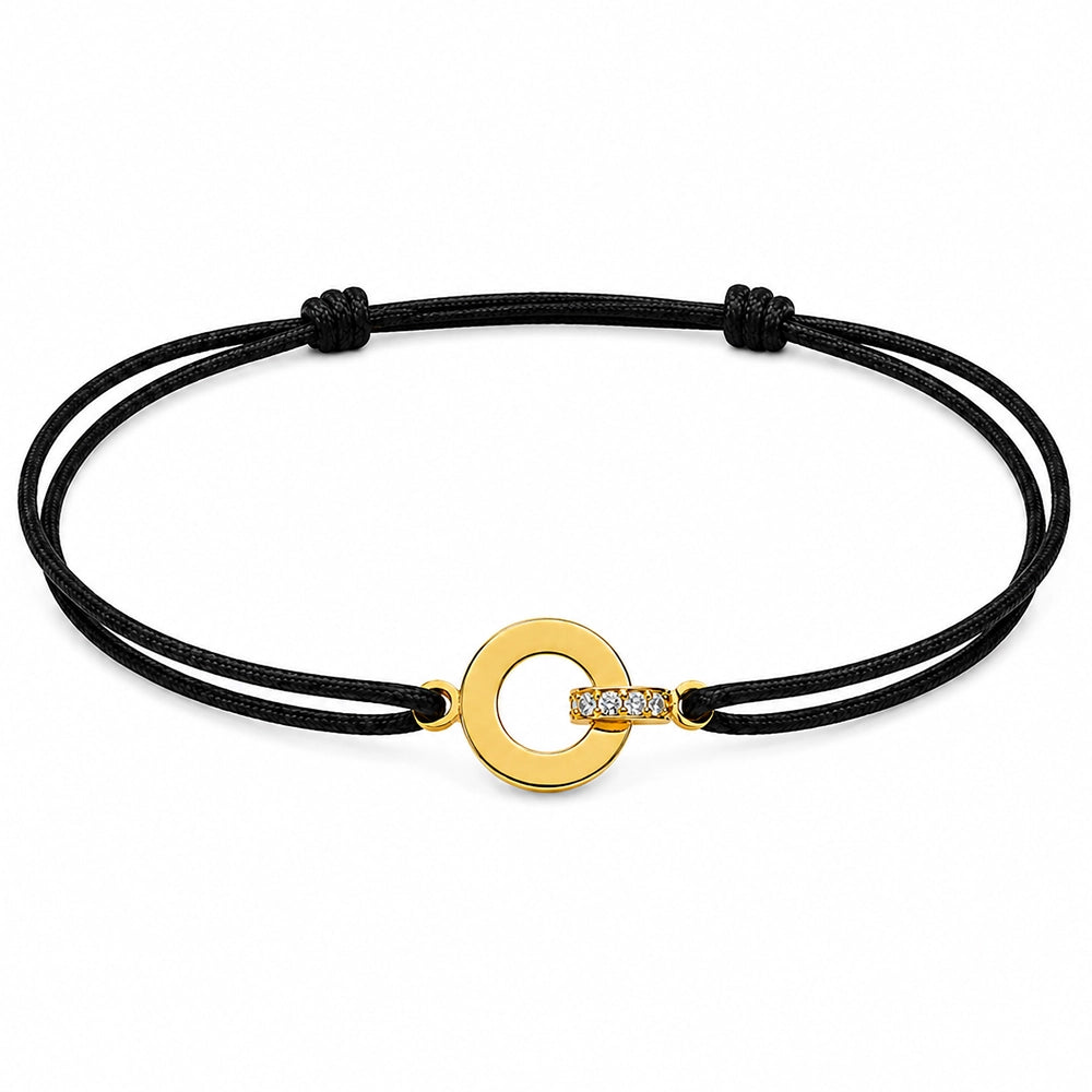 Funkelndes Segeltau-Gravur-Armband "together forever"