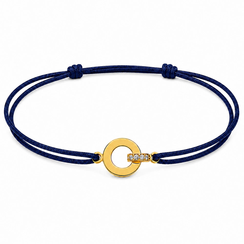 Funkelndes Segeltau-Gravur-Armband "together forever"