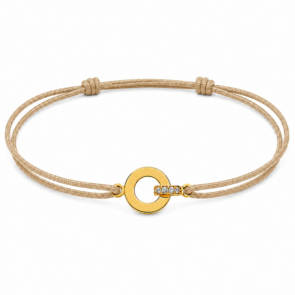 Funkelndes Segeltau-Gravur-Armband "together forever"