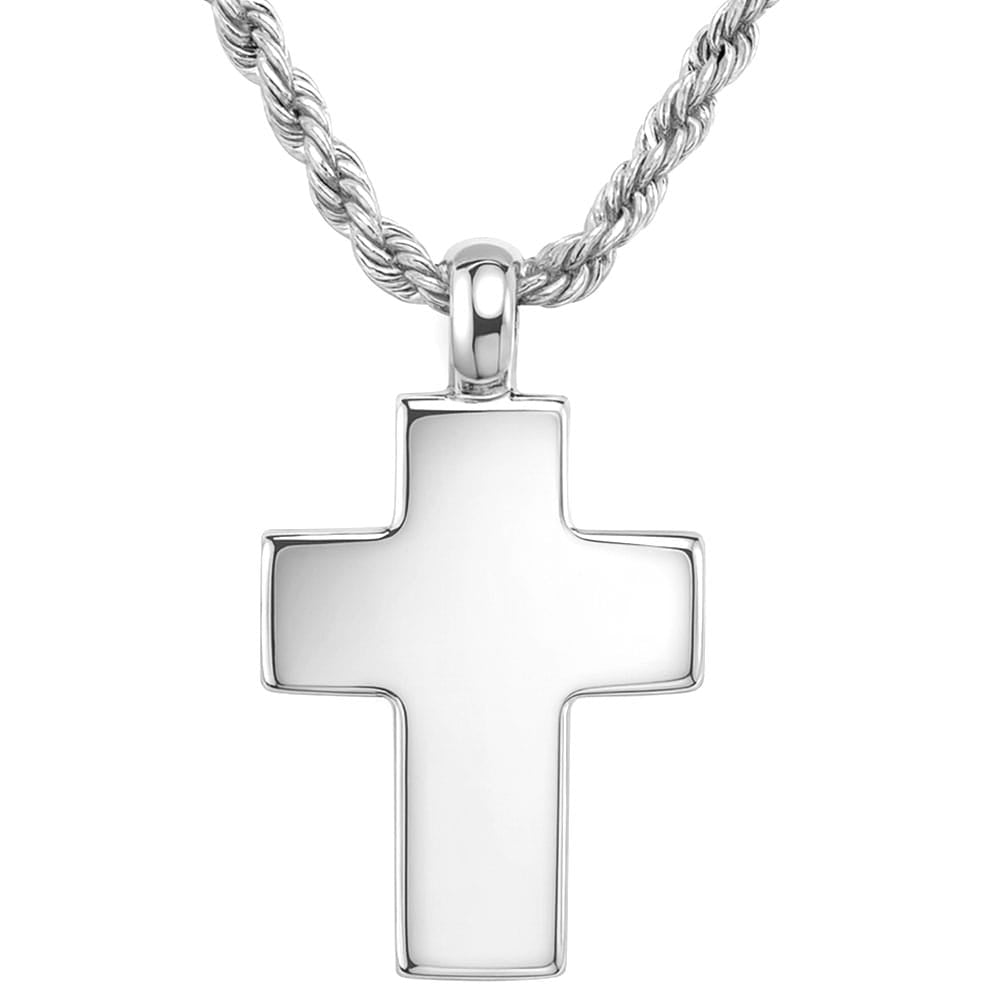 Für Damen & Herren: Kreuz-Gravur-Halskette