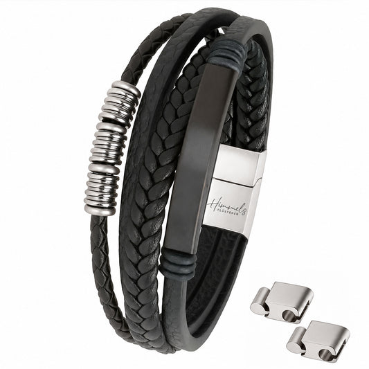 Für Herren: Leder Gravur-Armband Nr. 6