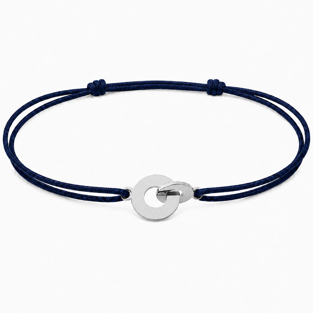 Für Herren & Damen: Segeltau-Gravur-Armband "together forever"