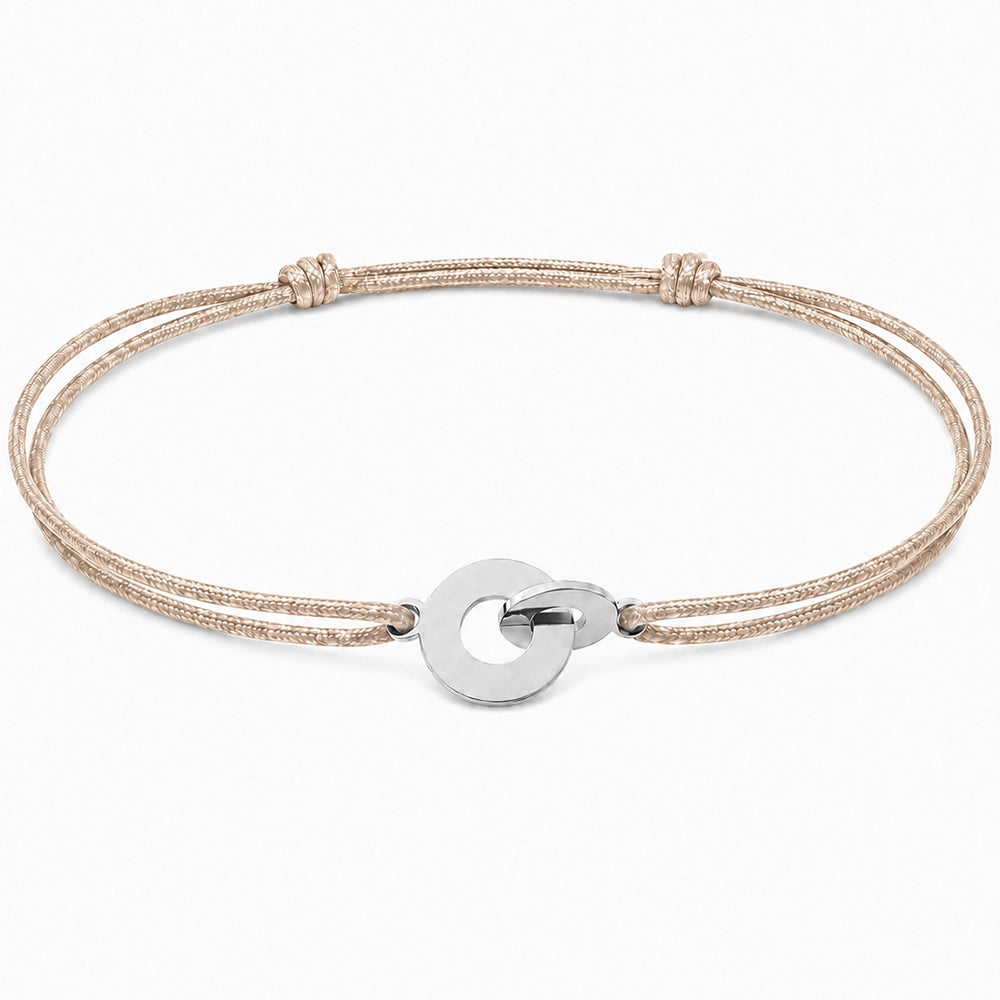 Für Herren & Damen: Segeltau-Gravur-Armband "together forever"