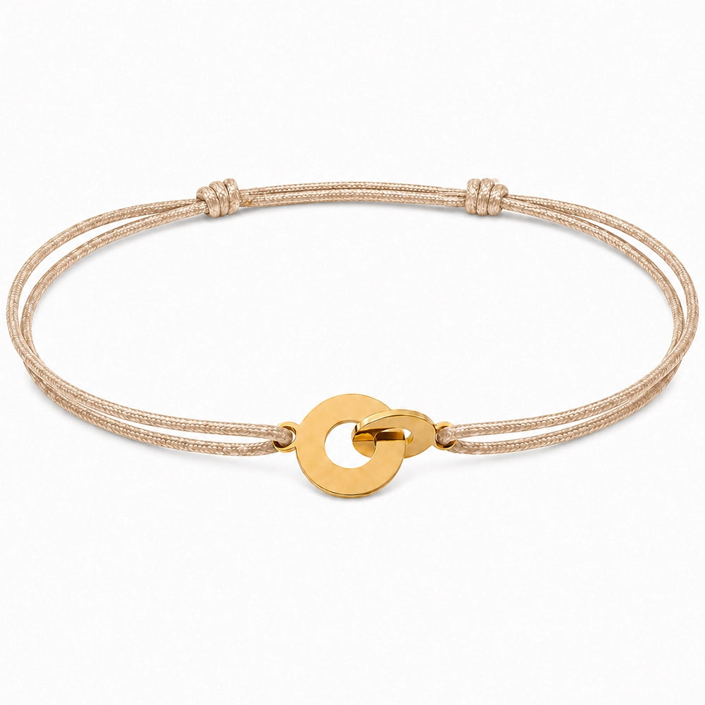 Für Herren & Damen: Segeltau-Gravur-Armband "together forever"