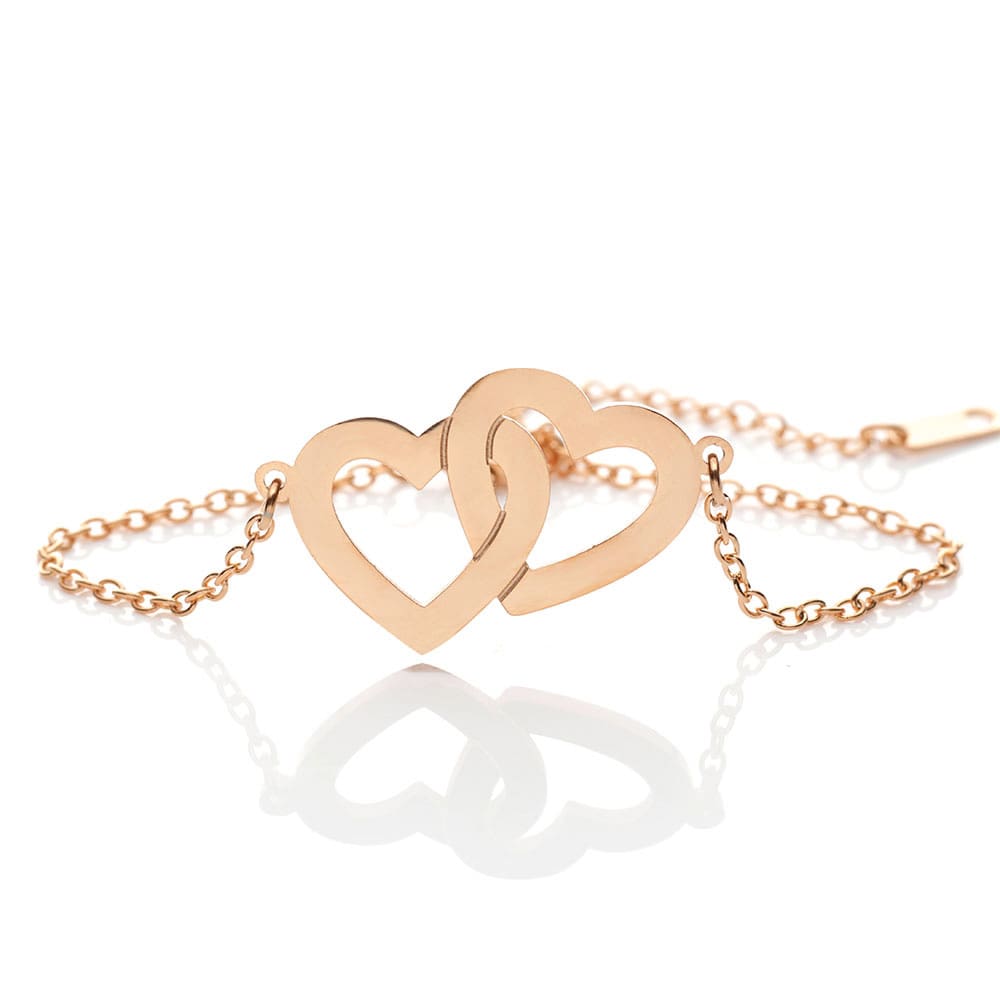 Gravur-Armband "vereinte Herzen"