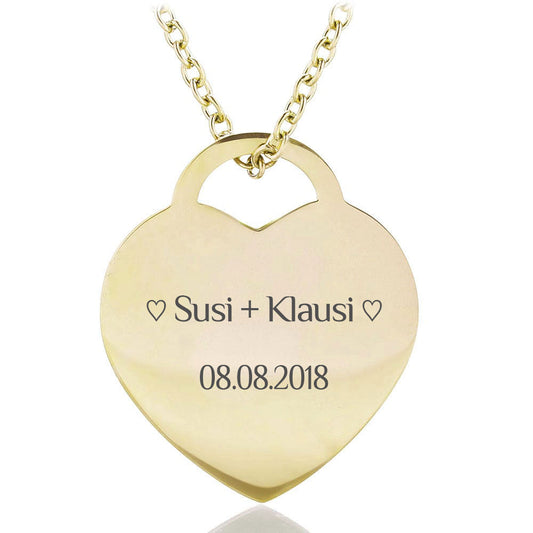 Gravur-Halskette "Eternal Love" - für Text-Gravur