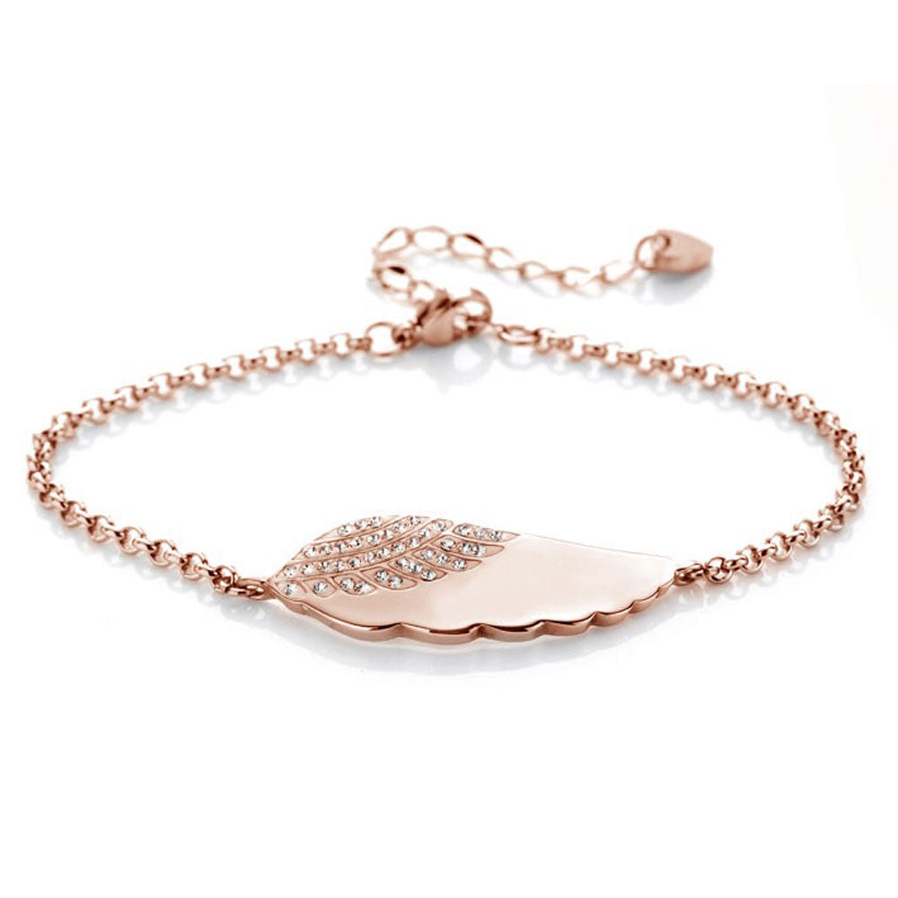 Engelsflügel-Armband für persönliche Gravur