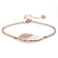Engelsflügel-Armband für persönliche Gravur