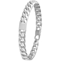 Für Herren: Gravur-Panzerketten-Armband mit Wunsch-Initialen #1