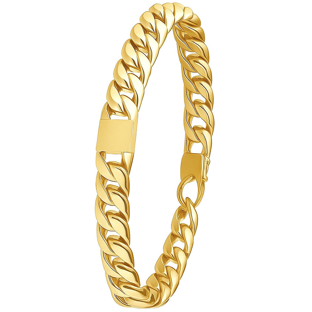 Für Herren: Gravur-Panzerketten-Armband mit Wunsch-Initialen #1