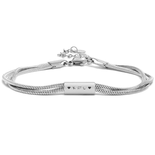 Layering Gravur-Armband