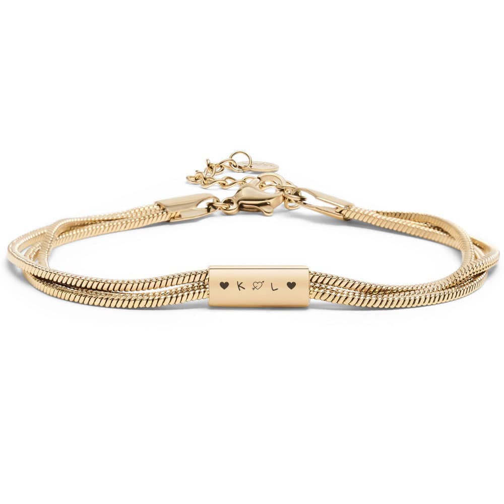 Layering Gravur-Armband
