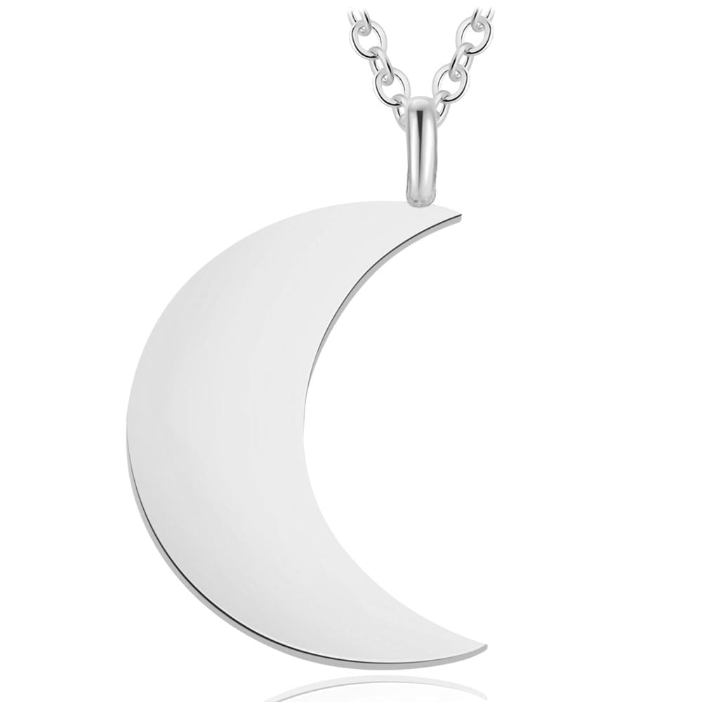Mond-Halskette mit individueller Wunschgravur