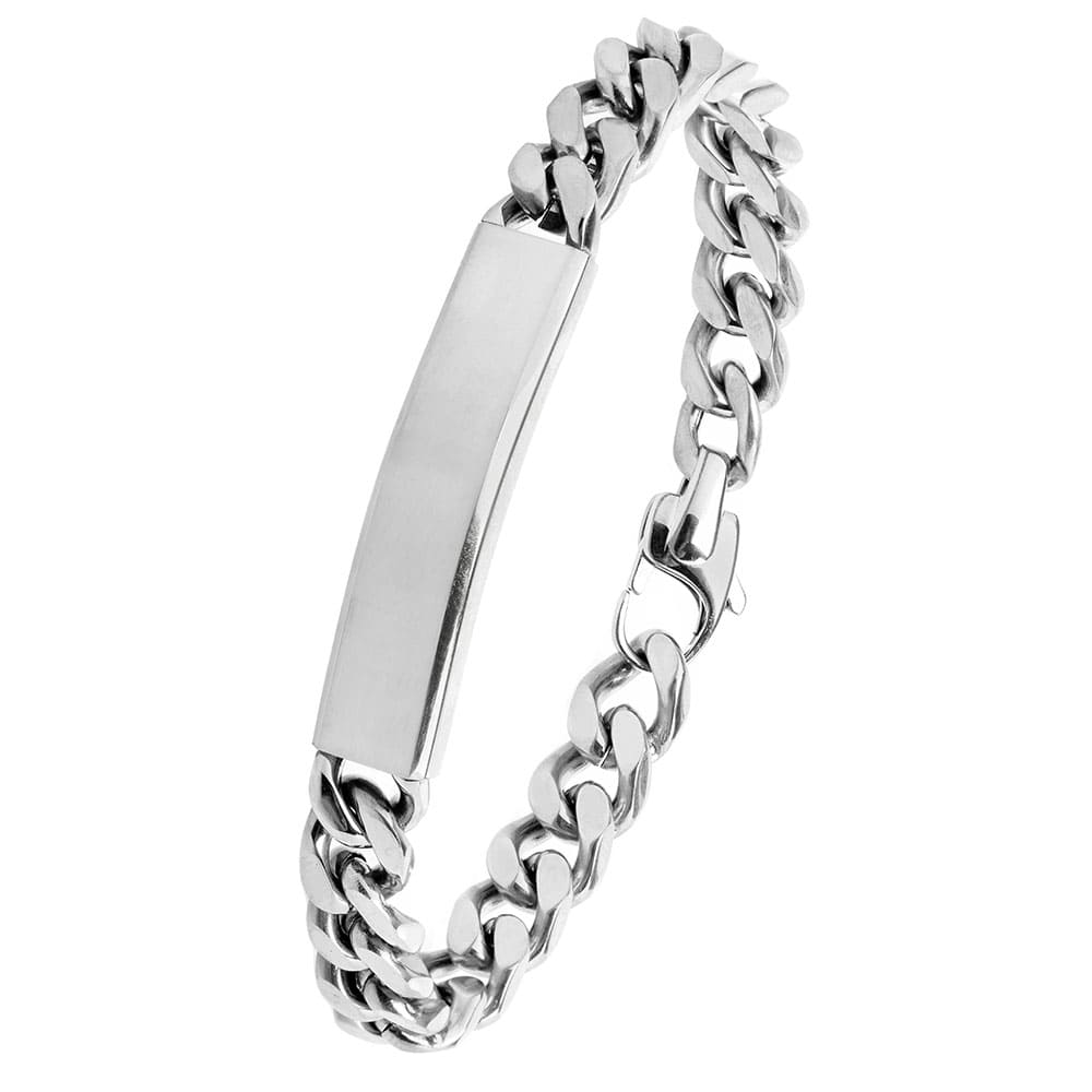 Für Herren: Panzerketten-Gravur-Armband