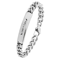 Für Herren: Panzerketten-Gravur-Armband