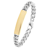 Für Herren: Panzerketten-Gravur-Armband