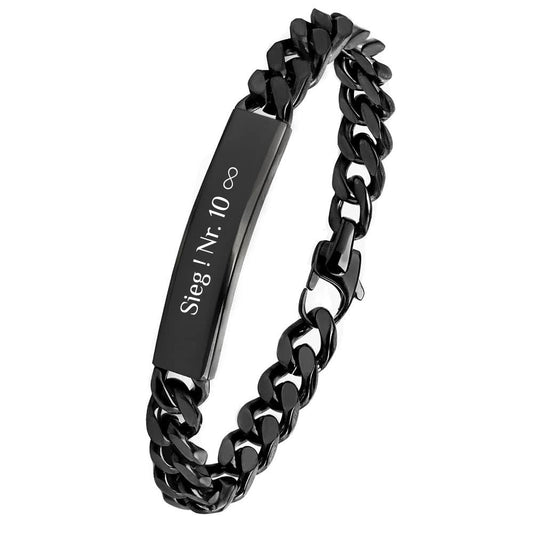 Fußball-Glücks Panzerketten-Gravur-Armband