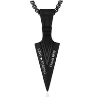 Herren Gravur-Halskette "Pfeil"