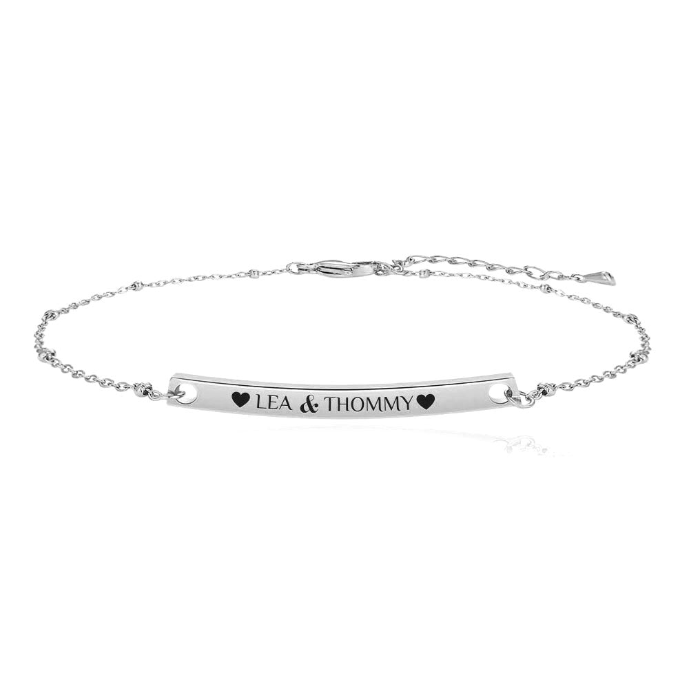 Dezentes Armband für eine individuelle Wunschgravur