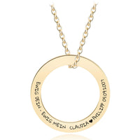 Gravurhalskette "Circle"