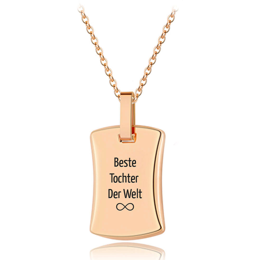 Für Damen & Herren: Gravur-Halskette "Botschaft"