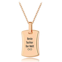 Für Damen & Herren: Gravur-Halskette "Botschaft"