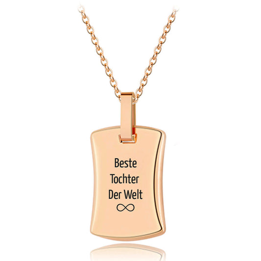 Für Damen & Herren: Gravur-Halskette "Botschaft"