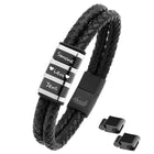Für Herren: Leder Gravur-Armband 