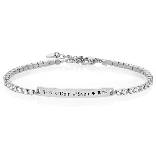 Tennis-Gravur-Armband