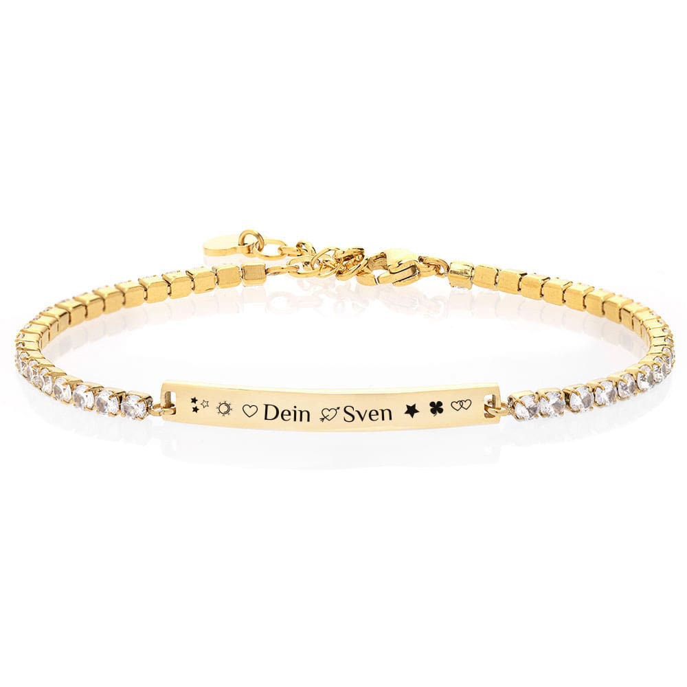 Tennis-Gravur-Armband