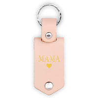 Leder-Etui-Schlüsselanhänger für eine Bildgravur | Personalisiertes Geschenk für Mama