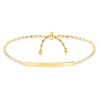 Dezentes Damen-Kordel-Armband mit weißer Gravur