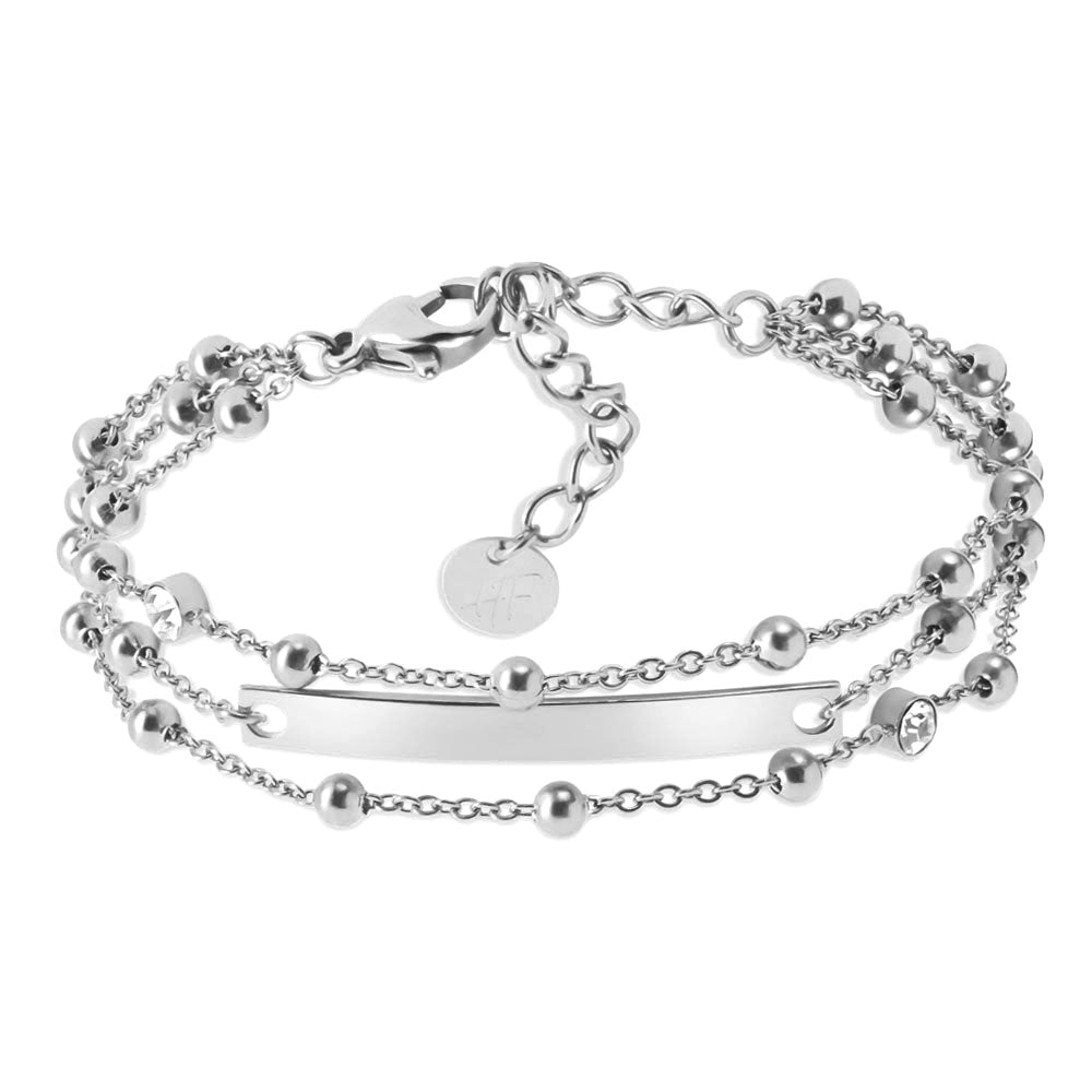Dreireihiges Kettchen-Gravur-Armband